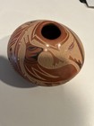 Red Ware Pottery jemez Pueblo  Helen Tafoya Henderson sgraffito Deer Design 1993