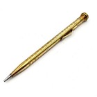 Vtg Wahl-eversharp Gold-filled Twist Pencil 5 25  Meander Flat Top Mono Jwc