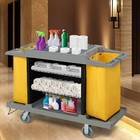 Gray Cleaning Janitorial Room Service Housekeeping Cart 39  H X 58  W X 21  D