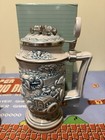 Racing Car Stein Avon Products 1989 Beer Stein Hinged Lid Winners Circle Lid 8 h