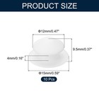 10pcs Hole Plug 1 2 Inch  12mm  Button Plugs Fit For 8mm Hole  White