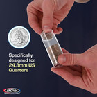 Quarter Coin Storage Tubes - 10ct   Archival Quality Plastic Coin Holders  Sc   