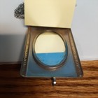 Antique  1920s Evans Nickel Silver Art Deco  Dance Compact W mirror  Coin Slot