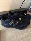 New Balance Black Lace-up Work Sneaker Low Top Mesh Slip   Oil Resistant