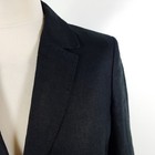 Habsburg Blazer Women s Size 38 Black Brown Linen Leather Patches Costume Cosima