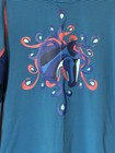 Kerrits Girls Horse Print Long Sleeve Size Small 6 7  Blue Top Equestrian Riding