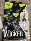 Wicked   2007 Signed Theater Poster   Playbill  Broadway Cares