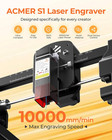 S1 Laser Engraver For Beginners  6000mw Lazer Engraving Machine With 130x130mm W
