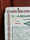 Rare Vintage 1934 Ingram Richardson Calendar Porcelain Advertising Sign     