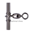 100pcs 1  -5 0 Cross-line Fishing Sleeve 3 Way Crane Swivel Crimp Swivel Tackle