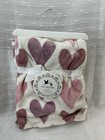 Adirondack Hearts Baby Blanket Security Lovey Fleece Nunu Pink Purple Heart New