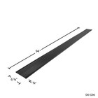 Black Ice 4 Pack 7  10  Snowmobile Trailer Ski Guides For Friction-free Loading