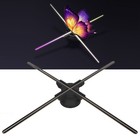 25 2in 3d Hologram Fan 768 Led 1024x768p Resolution Wifi App   8gb Memory