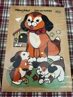 Vintage Fisher Price Wooden Puzzles Barn  501 Vehicles  508 Dog   Puppy  511