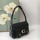Coach New Ct721 Black Cargo Soft Tabby Shoulder Bag Motorcycle Style