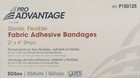 Fabric Adhesive Bandages 2 x4  Box Of 50 Flexible First Aid Wound Care Strips
