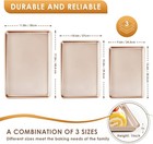 Baking Sheet Pan Set Of 3  Commercial 13 Inch  15 17 Rose Gold 