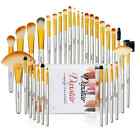 32pcs Makeup Brushes Contour Foundation Eyebrows Face Lip Brushes Gold Brush Kit