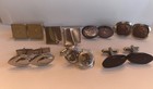 Lot Of 7 Vintage Cuff Links Gold Tone And Silver Tone