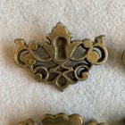 Brass Keyhole Escutcheon Covers Set Of 2 And Set Of 4 Vintage 7 Screws