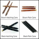 Lot Of 4 Vintage Walking Cane Wooden Stick Brass Without Head Handle Gift New