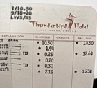 Vintage Las Vegas Thunderbird Hotel Casino Resort Bill 1965   Bugsy Siegel Hc Dj