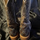 Horse Power Boots Brown Western Cowboy Boots Quilted white Stitching Us 10