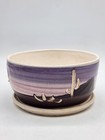 Superstition Stoneware Purple Southwest Landscape Handmade Planter 5 25  X 2 7 