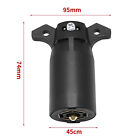 Pair 7 Way Round Rv Style Trailer Light Plug Connector Replacement End Blade Euo