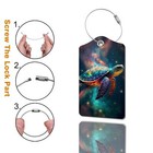 2 Pack Luggage Tag For Suitcase  Cute Unique Leather Bag Tags Identifiers