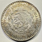 1962 Mexico Peso 10  Silver Uncirculated Nice Luster Solid Type Coin  2