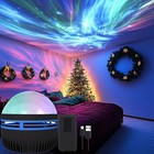 Led Northern Lights Projector Aurora Borealis Lamp Usb Remote Bedroom Decor