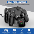 Ps4 Controller Charger Dual Charging Dock Station Led For Ps4 Slim Pro Usb