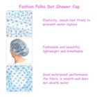 Shower Cap 3 Pcs Reusable Shower Caps Waterproof Bath Hair Hat With Elastic B   