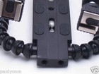 Dual Mount Arm Macro Shot Flexible Flash Bracket Speedlight Canon Nikon Camera 