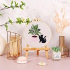 Starter Kits  Black Cat Flower Punch Needle Kits For Kids Adults Beginner