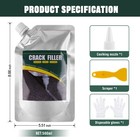 3pcs-concrete Crack Filler Waterproof Concrete Weather-resistant Type