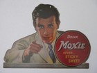 Drink Moxie Soda Never Sticky Sweet Advertising Cut-out Sign 9 5 X 12 5 Original