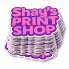 100 Custom 2  Die Cut Stickers   Upload Your Logo   Waterproof Vinyl Decals