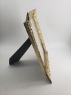 Vintage Brass Metal Filigree 7 5x9 5  Opening Picture Frame