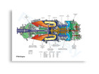 Pratt   Whitney Pt6 A Poster 23in X 33in