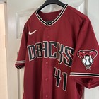 2022 Arizona Diamondbacks Jordan Weems  41 Game Issued Red Jersey  Mlb Coa 