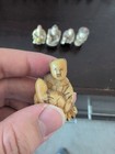 Netsuke Japanese Figure Collection Artist Signature Signed Made Of Resin
