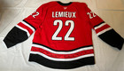 Carolina Hurricanes Team Issued Mic Fanatics Red Alt Game Jersey Brendan Lemieux