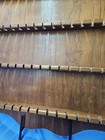 Vtg Wall Hanging Wooden 64 Spoon Wall Rack Collector Souvenir Display Holder