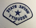 Rare Detroit Michigan Wayne State University Security Officer Patch  d88