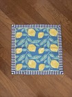 Anthropologie Luca  Fruit  18  X 18  Napkins- Set Of 4 -lemons Or Strawberries