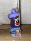 Vtg 2pk Gerber Sippy Snacker Spill Proof Cups   Snack Base Purple Orange Nos New