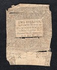June 19  1776 2s Two Shillings Connecticut Colonial Currency Note  d 