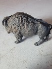 Antique Vintage Cast Iron Buffalo Bison Coin Bank   Still Bank